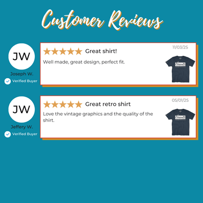 W.T. Grants Stores T-Shirt Reviews Dark Blue 