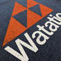Mount Watatic Ski Area Ashby Massachusetts T-Shirt Detail Left Dark Blue