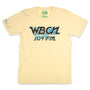 WBCN Boston Massachusetts T-Shirt Front Faded Yellow