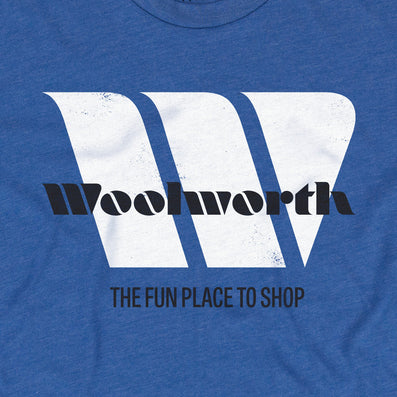 Woolworth Vintage T-Shirt Graphic Bright Blue