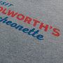 Woolworth's Luncheonette T-Shirt Detail Right Gray