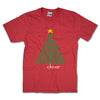 Clover Christmas Tree T-Shirt Front Red