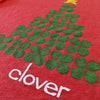 Clover Christmas Tree T-Shirt Detail Right Red