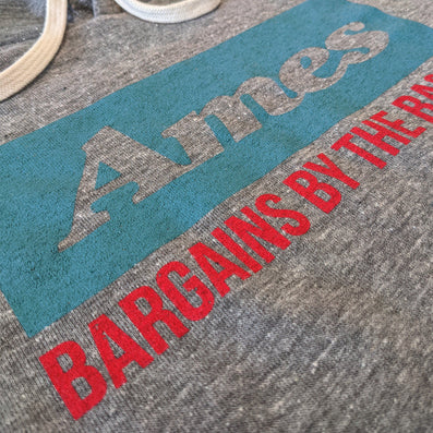 Ames Department Store Hoodie Detail Gray