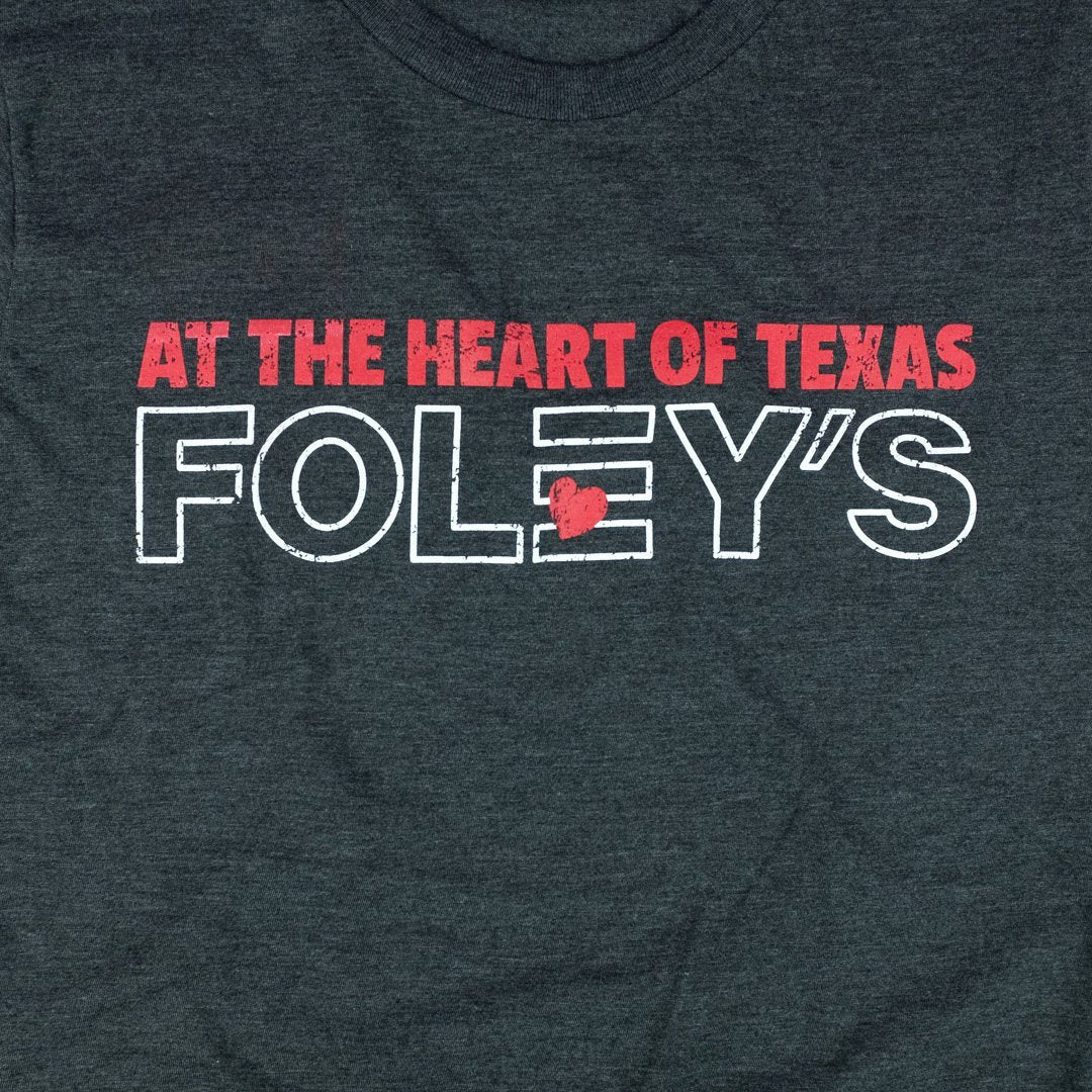 At The Heart Of Texas Foley's T-Shirt Graphic Dark Gray