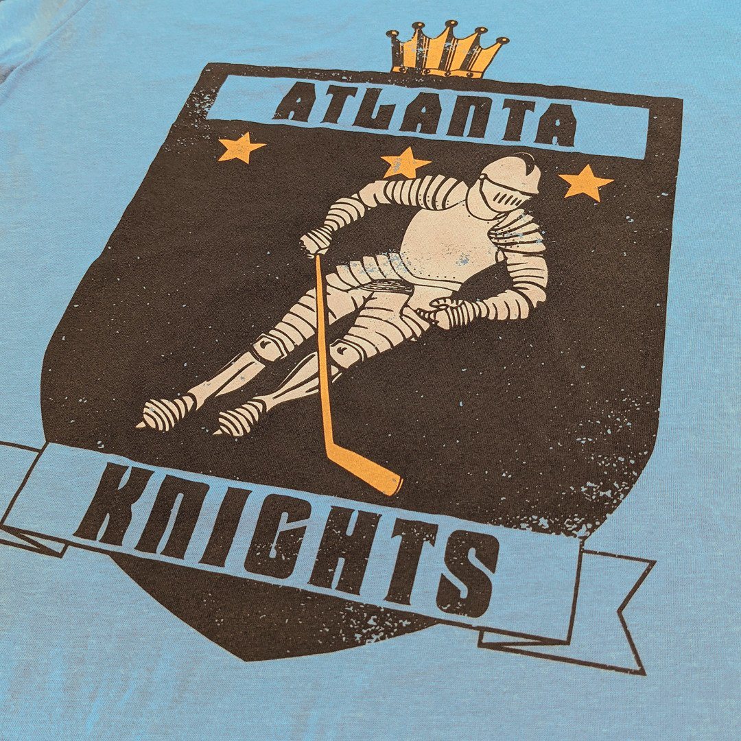 Atlanta Knights T-Shirt Detail Light Blue