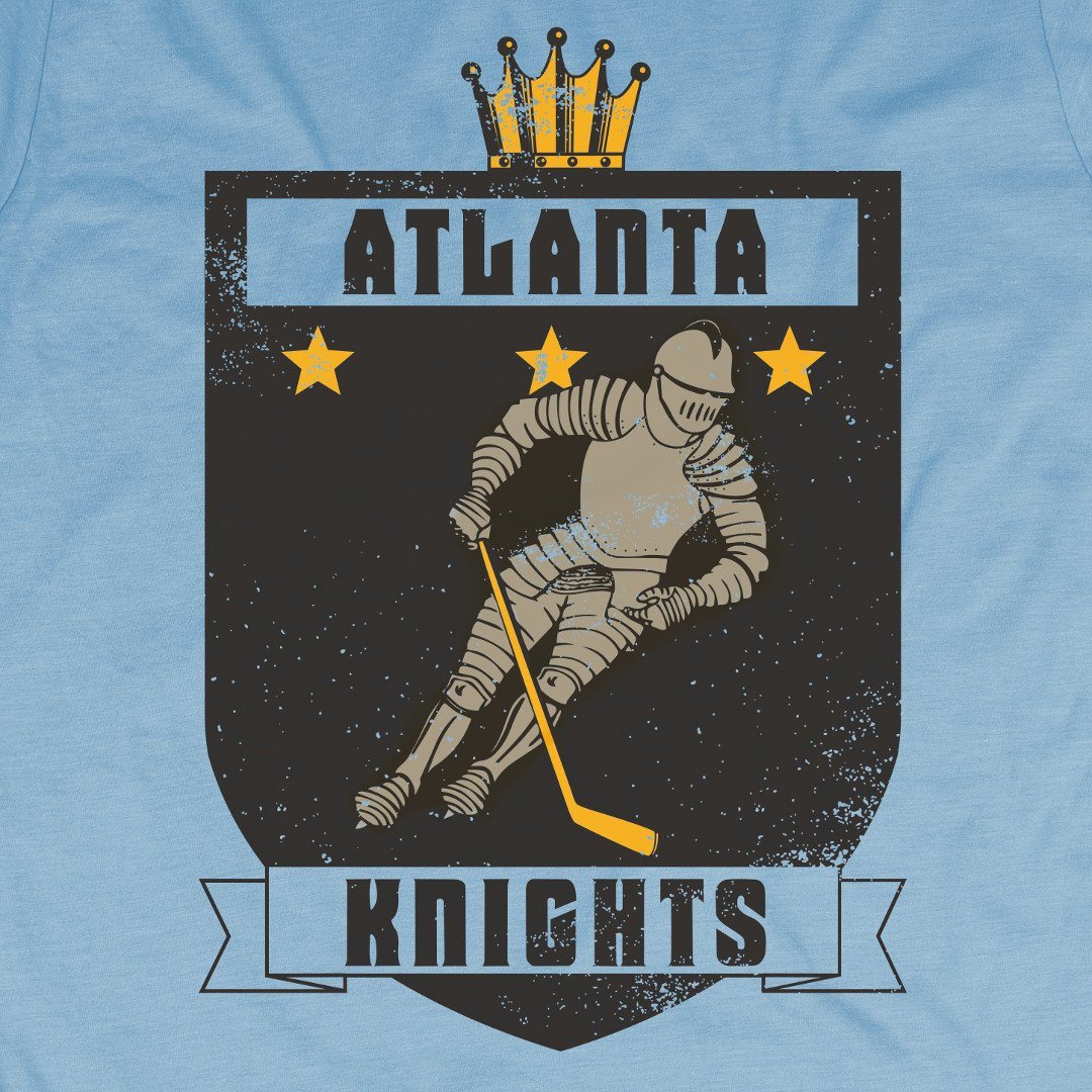 Atlanta Knights T-ShirtGraphic Light Blue