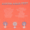 Austin Aqua Fest T-Shirt Back Graphic Orange