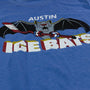 Austin Ice Bats T-Shirt Detail Bright Blue