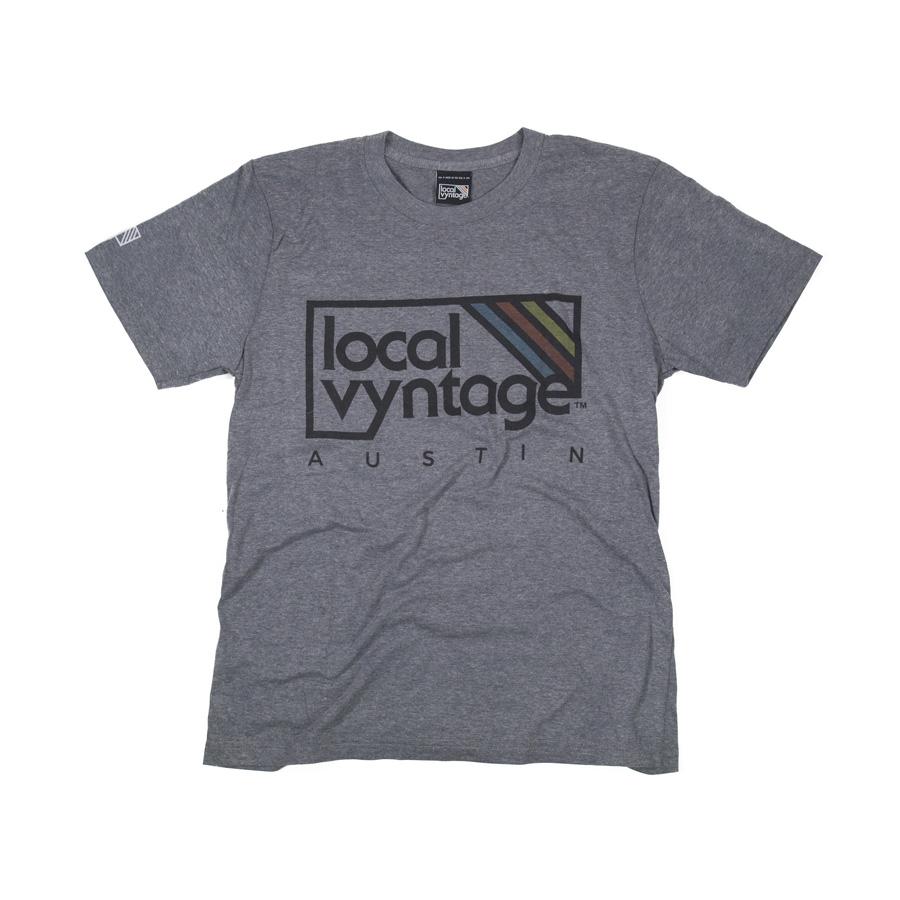 Austin Local Vyntage Logo T-Shirt Gray