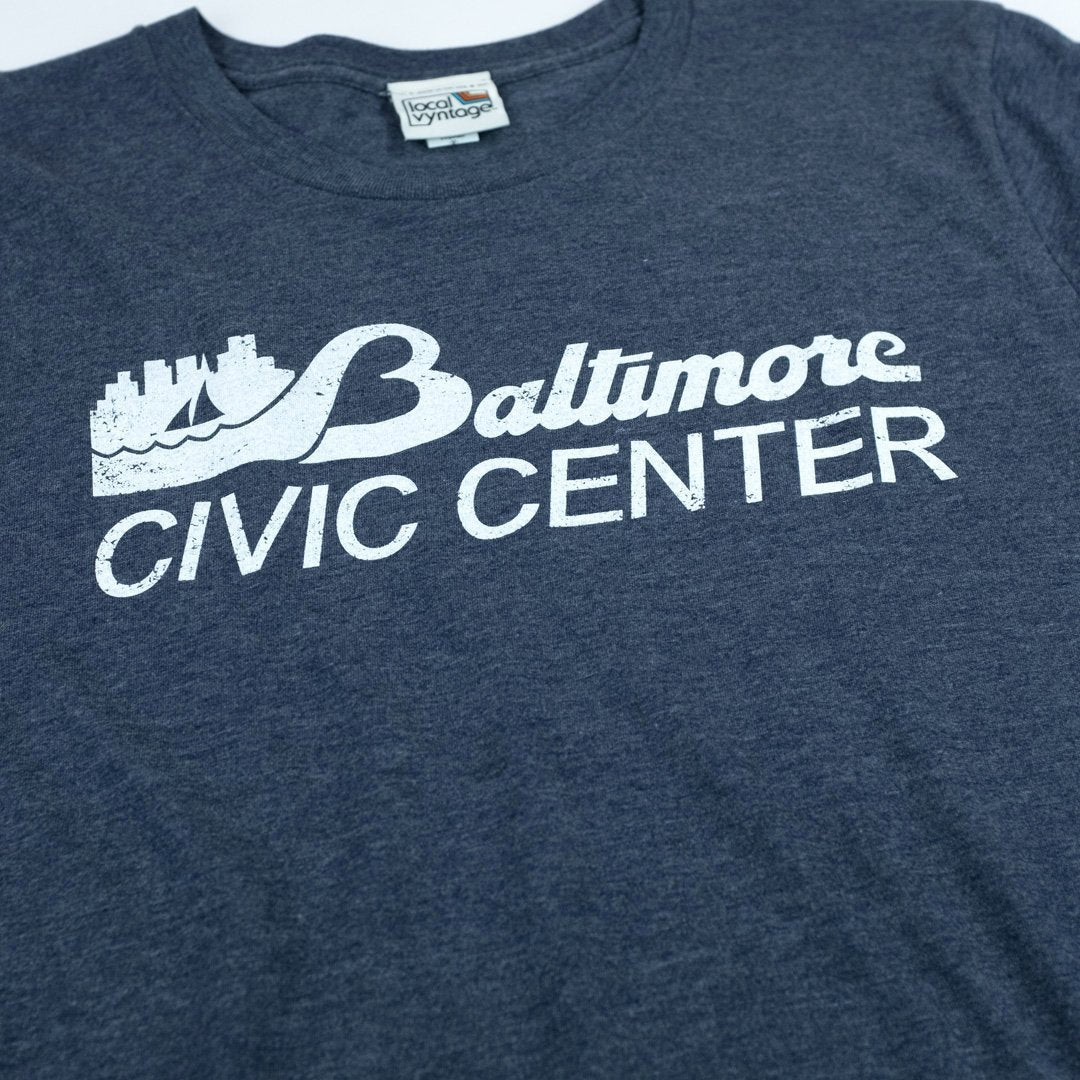Baltimore Civic Center T-Shirt Detail Dark Blue