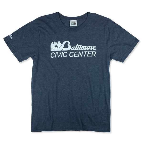 Baltimore Civic Center T-Shirt Front Dark Blue