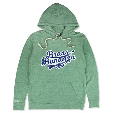 Brass Bonanza Hartford Hoodie Front Faded Green