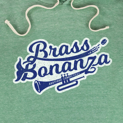 Brass Bonanza Hartford Hoodie Graphic Faded Green