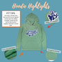 Brass Bonanza Hartford Hoodie Highlights Faded Green