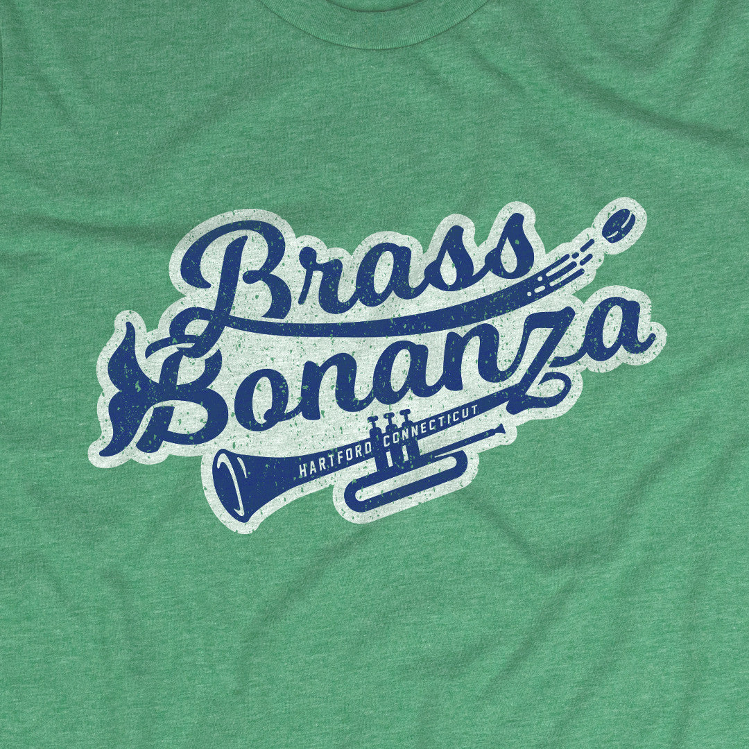 Brass Bonanza Hartford T-Shirt Graphic Faded Green