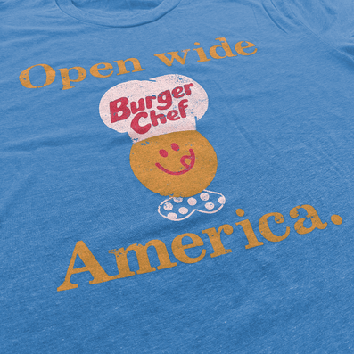 Burger Chef T-Shirt Detail Royal Blue