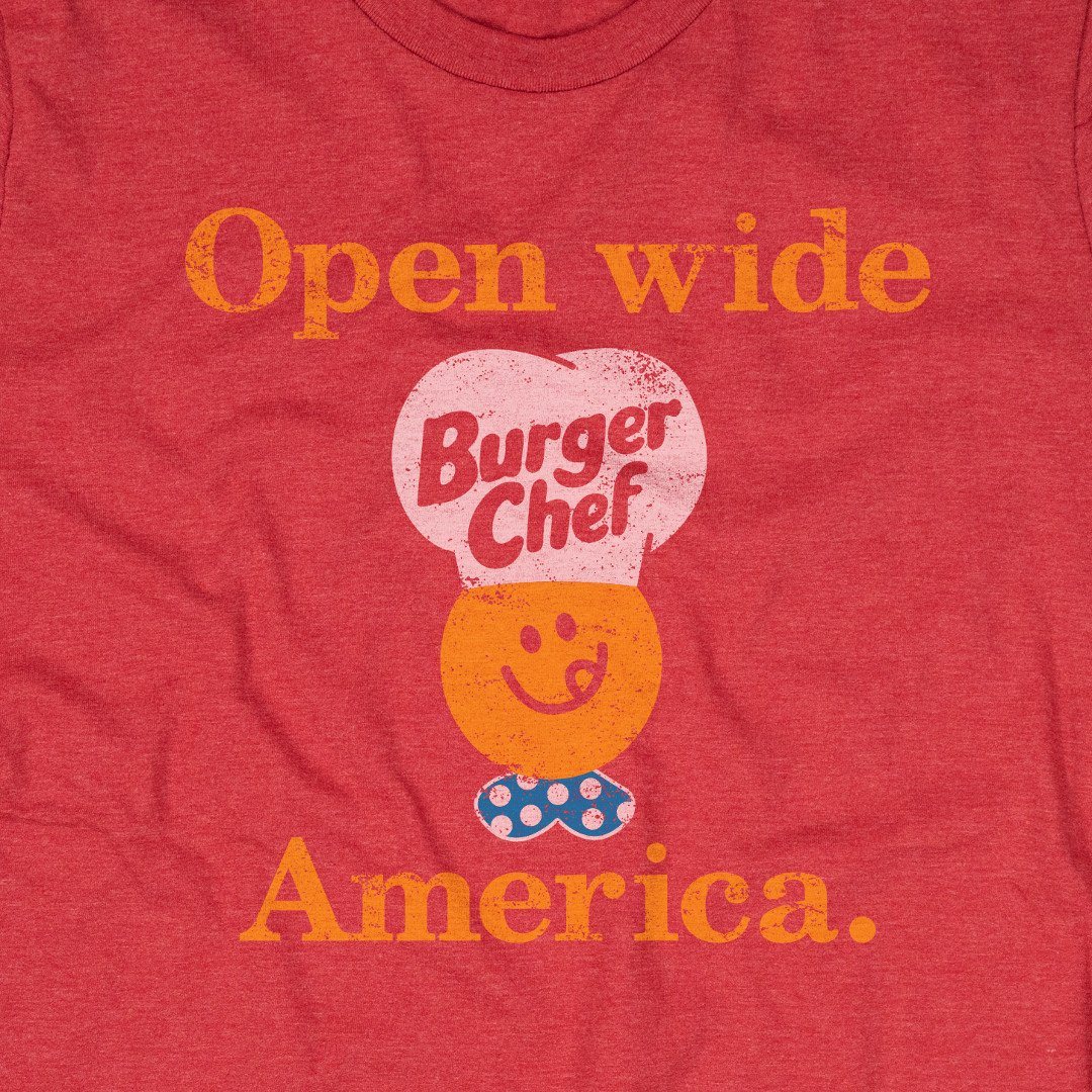 Burger Chef T-Shirt Detail Red