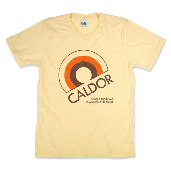 Caldor Discount Department Store T-Shirt Front Faded Yellow