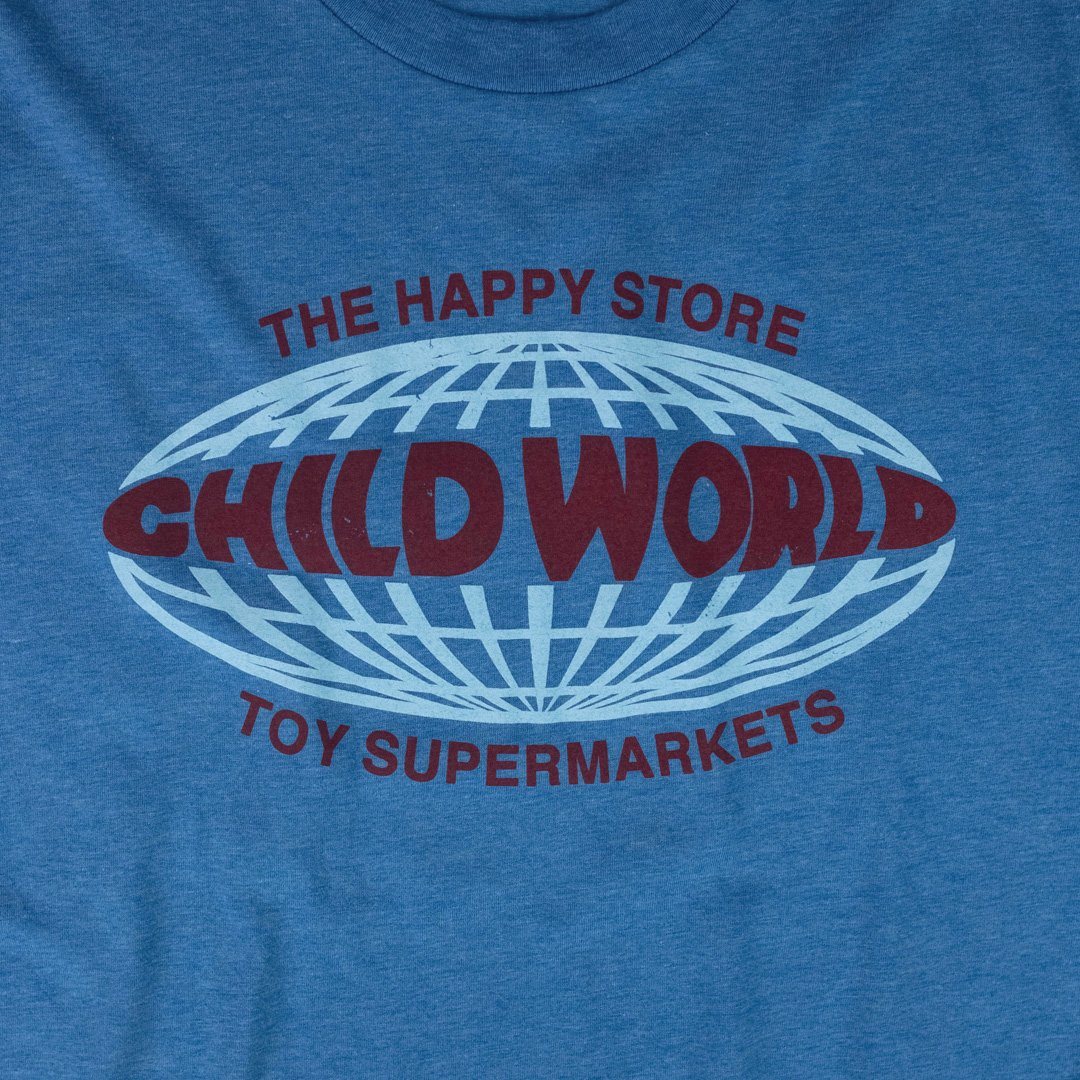 Child World T-Shirt Graphic Royal Blue