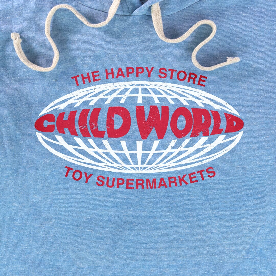 Child World Toy Store Hoodie Graphic Sky Blue