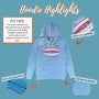 Child World Toy Store Hoodie Highlights Sky Blue
