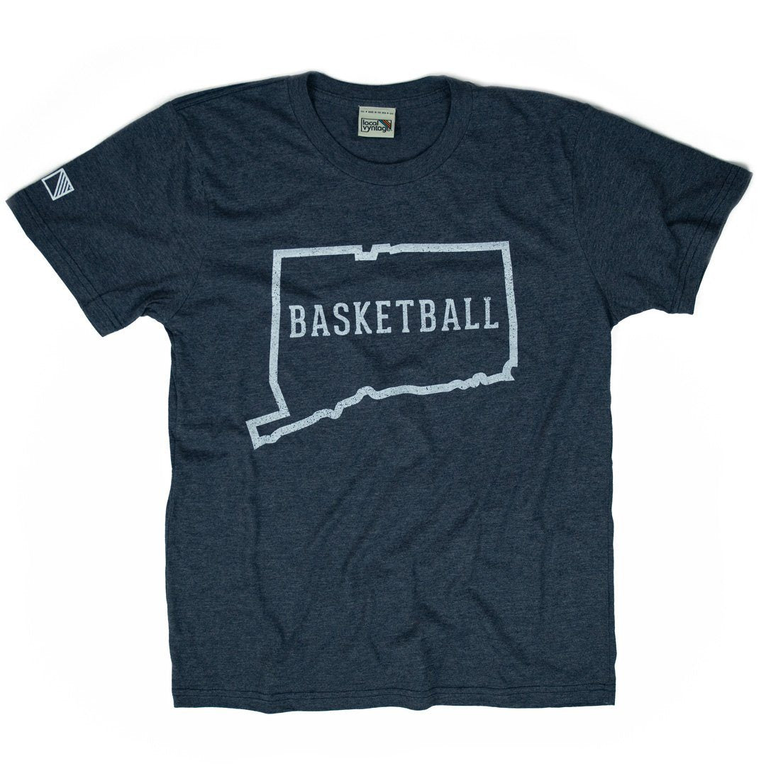 Connecticut Basketball T-Shirt Front Dark Blue