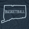 Connecticut Basketball T-Shirt Graphic Dark Blue