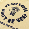 Crazy Eddie T-Shirt Detail Faded Yellow