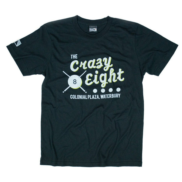 Crazy Eight T-Shirt Front Black