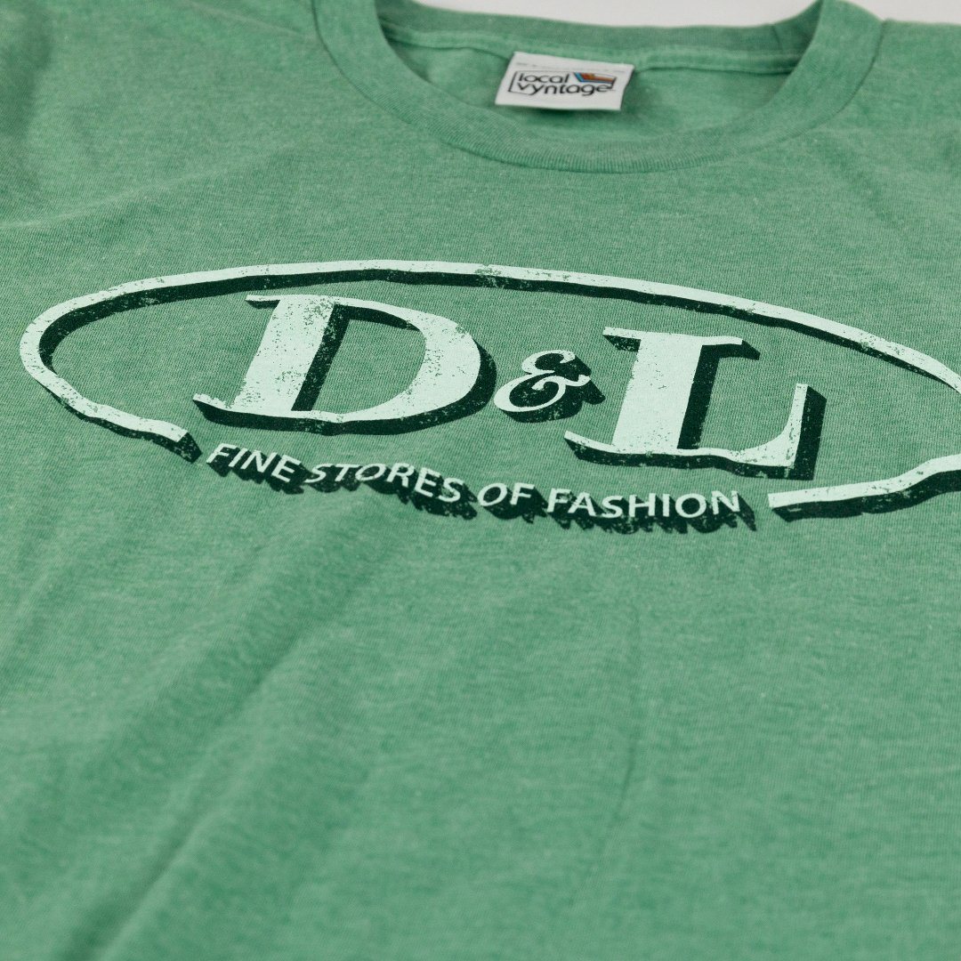 D&L T-shirt Detail Faded Green