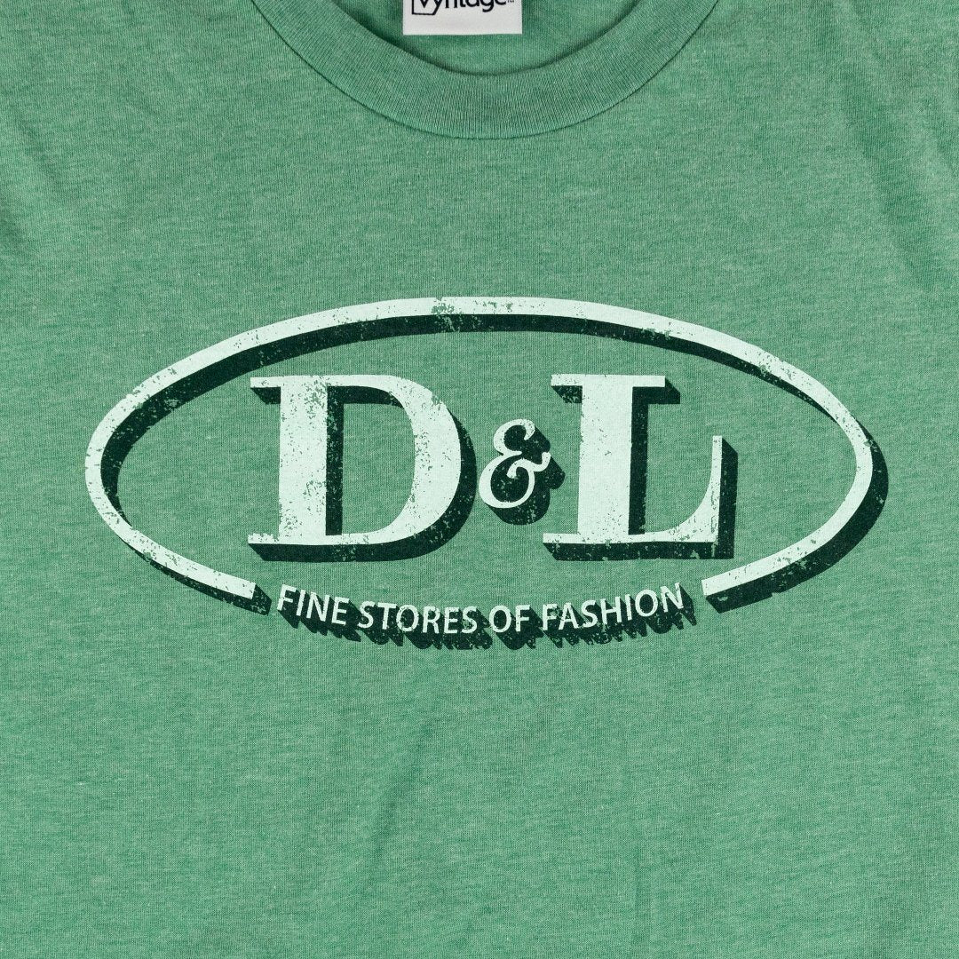 D&L T-shirt Graphic Faded Green