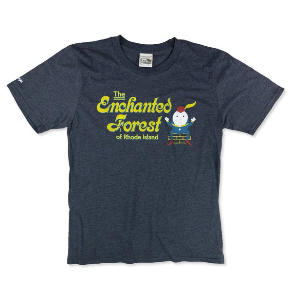 Enchanted Forest Rhode Island T-Shirt Front Dark Blue