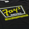 Fay's Drugs T-Shirt Detail Black
