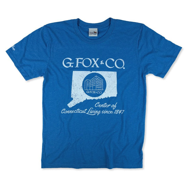 G. Fox Connecticut T-Shirt Front Bright Blue