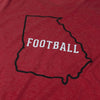 Georgia Football T-Shirt Detail Red
