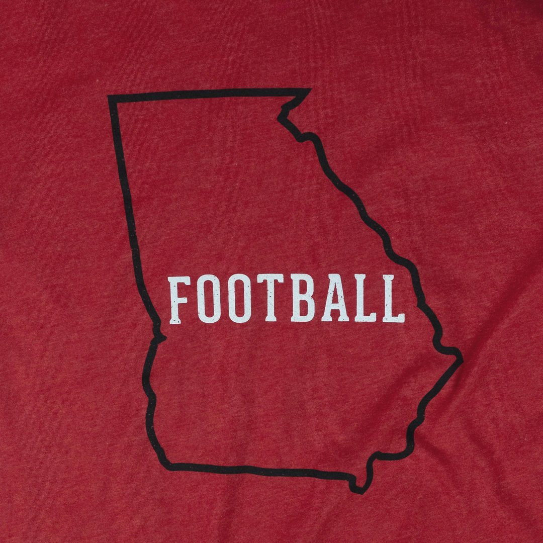 Georgia Football T-Shirt Graphic Red