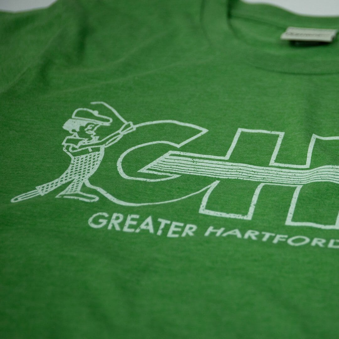 GHO Greater Hartford Open T-Shirt Detail Kiwi Green