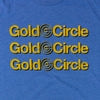 Gold Circle Department Store T-Shirt Graphic Bright Blue