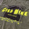 Gold Mine Arcade T-Shirt Detail Brown