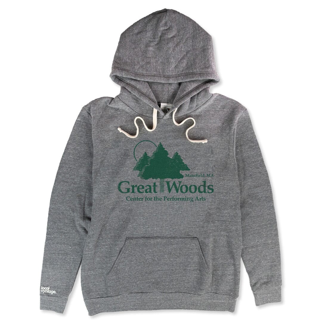 Great Woods Hoodie Front Gray