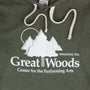 Great Woods Hoodie Graphic Forest Green