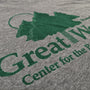 Great Woods Massachusetts T-Shirt Detail Left Gray