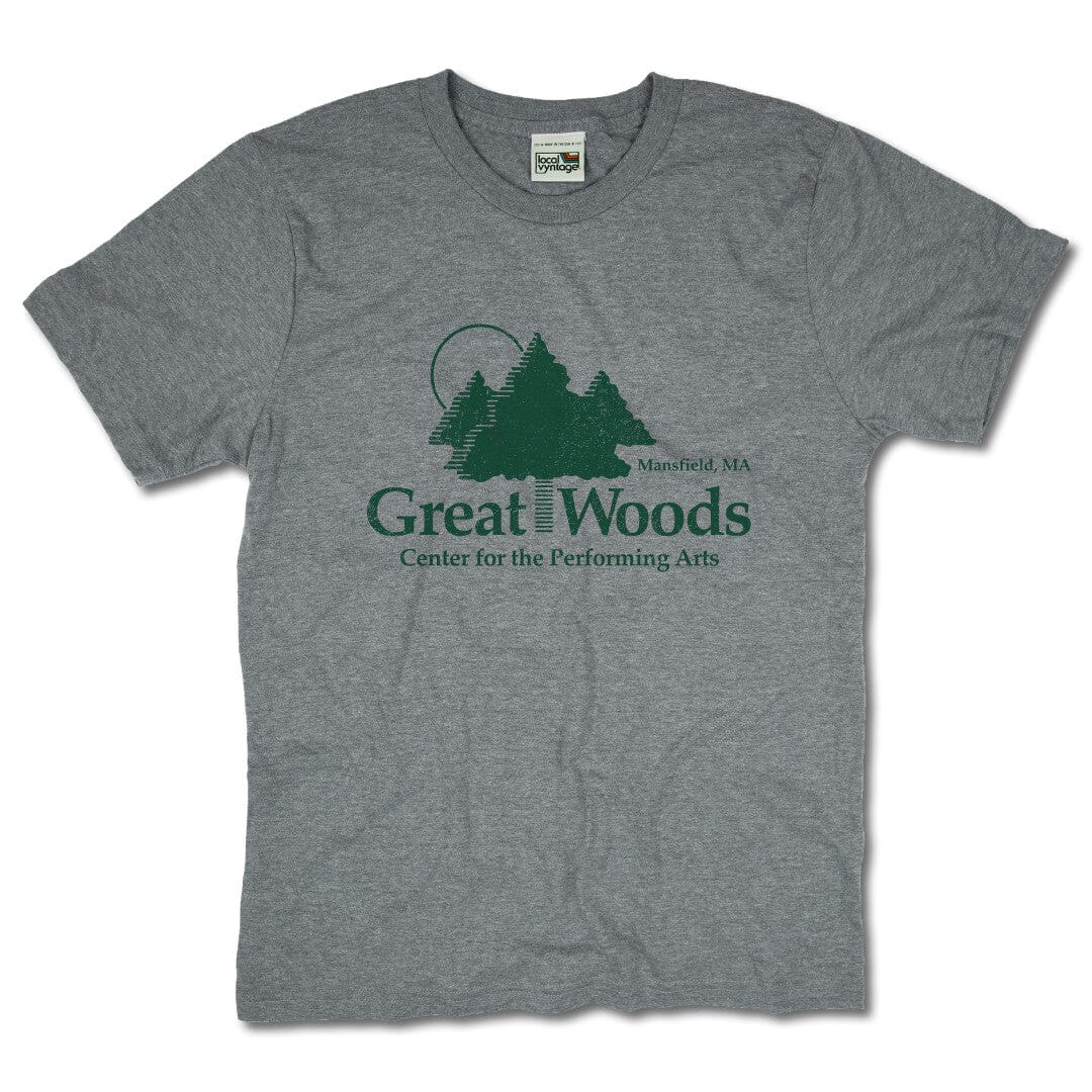 Great Woods Massachusetts T-Shirt Front Gray