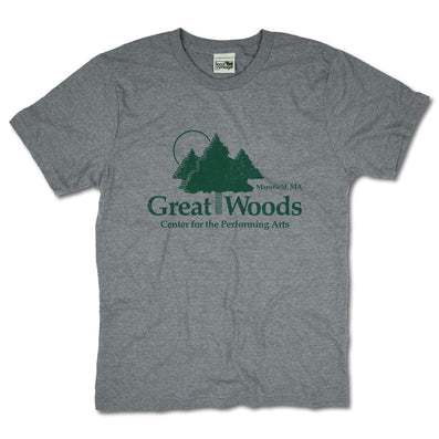 Great Woods Massachusetts T-Shirt Front Gray