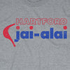 Hartford Jai Alai Connecticut T-Shirt Graphic Light Gray