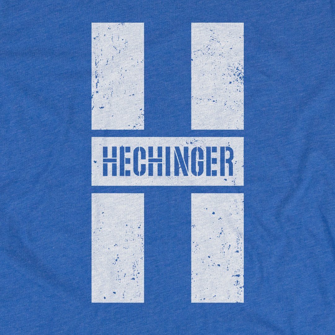 Hechinger T-Shirt Graphic Bright Blue