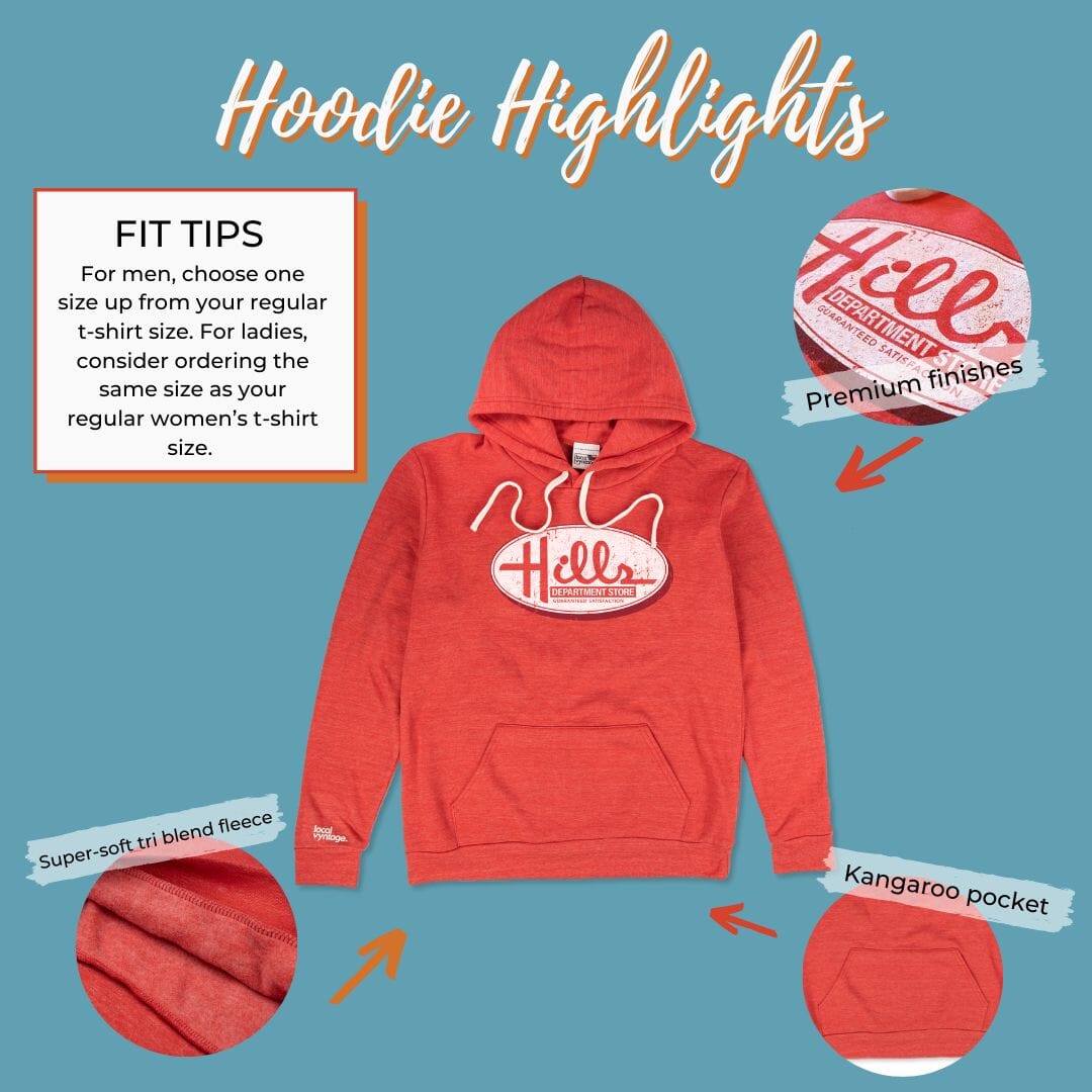 Hills Department Store Hoodie Highlights Red
