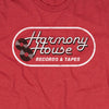 Harmony House Records And Tapes New Jersey T-Shirt Graphic Red