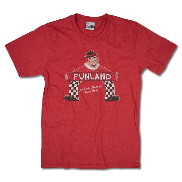 Jolly Cholly's Funland Massachusetts T-Shirt Front Red